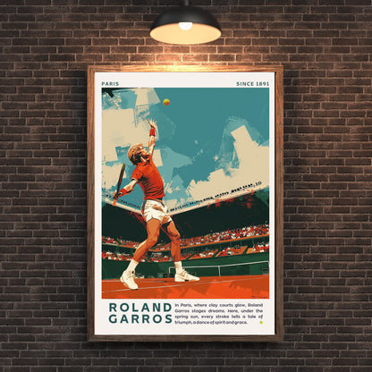 Impression Roland Garros | Affiche Roland Garros | Affiche Tennis