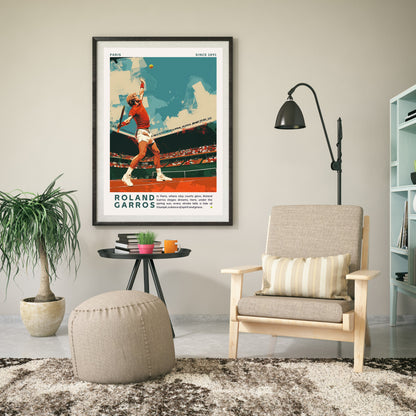 Impression Roland Garros | Affiche Roland Garros | Affiche Tennis