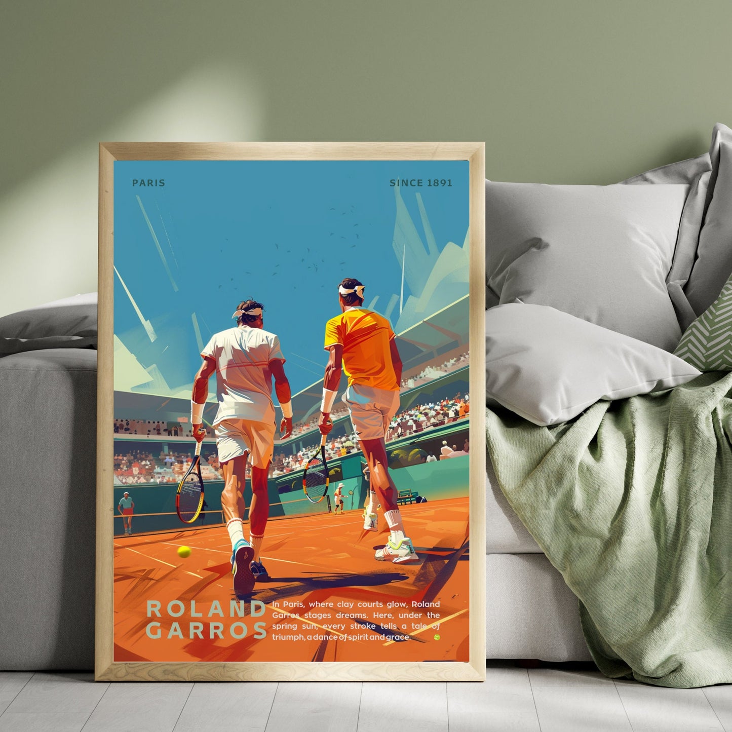 Impression Roland Garros | Affiche Roland Garros | Affiche Tennis