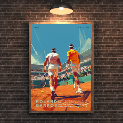 Impression Roland Garros | Affiche Roland Garros | Affiche Tennis