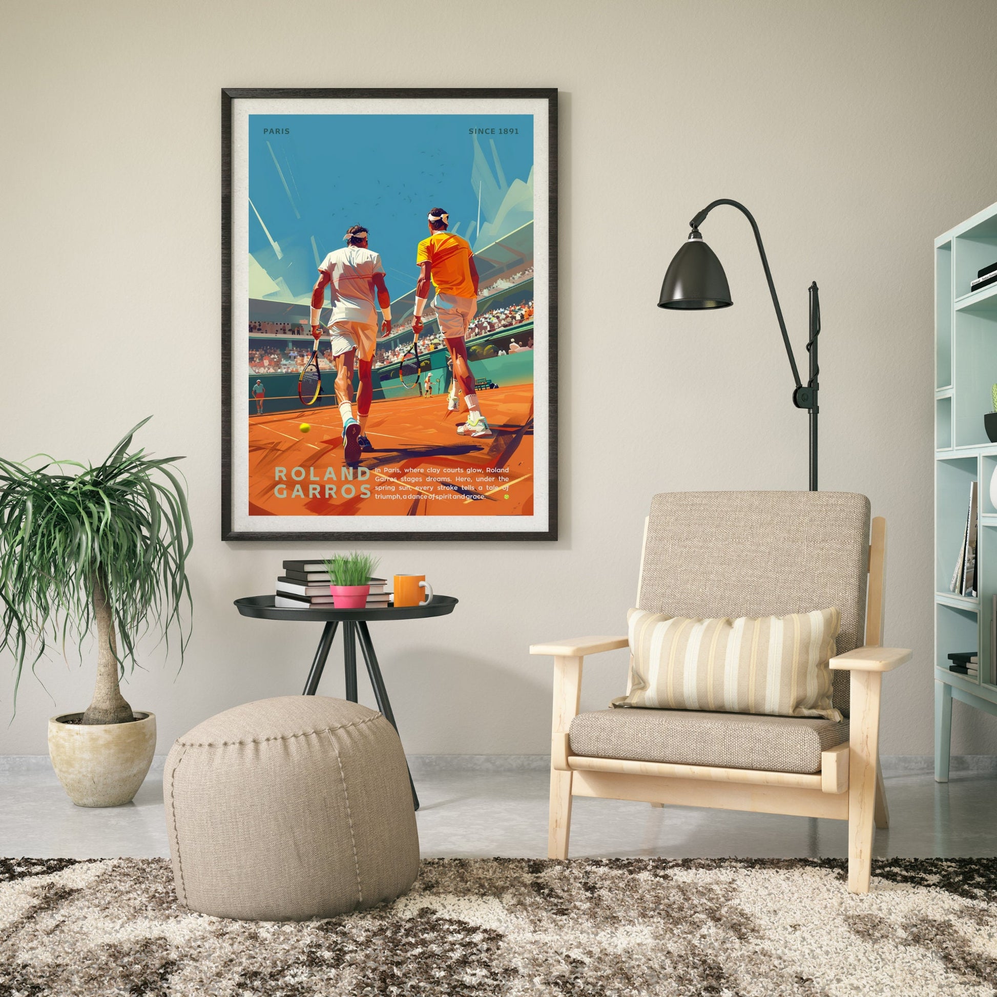 Impression Roland Garros | Affiche Roland Garros | Affiche Tennis