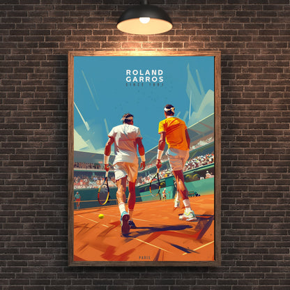 Impression Roland Garros | Affiche Roland Garros | Affiche Tennis