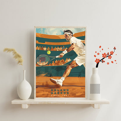 Impression Roland Garros | Affiche Roland Garros | Affiche Tennis