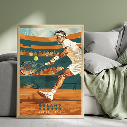 Impression Roland Garros | Affiche Roland Garros | Affiche Tennis