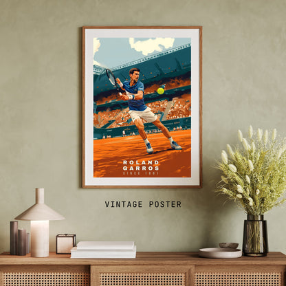 Impression Roland Garros | Affiche Roland Garros | Affiche Tennis