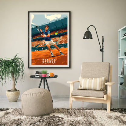 Impression Roland Garros | Affiche Roland Garros | Affiche Tennis