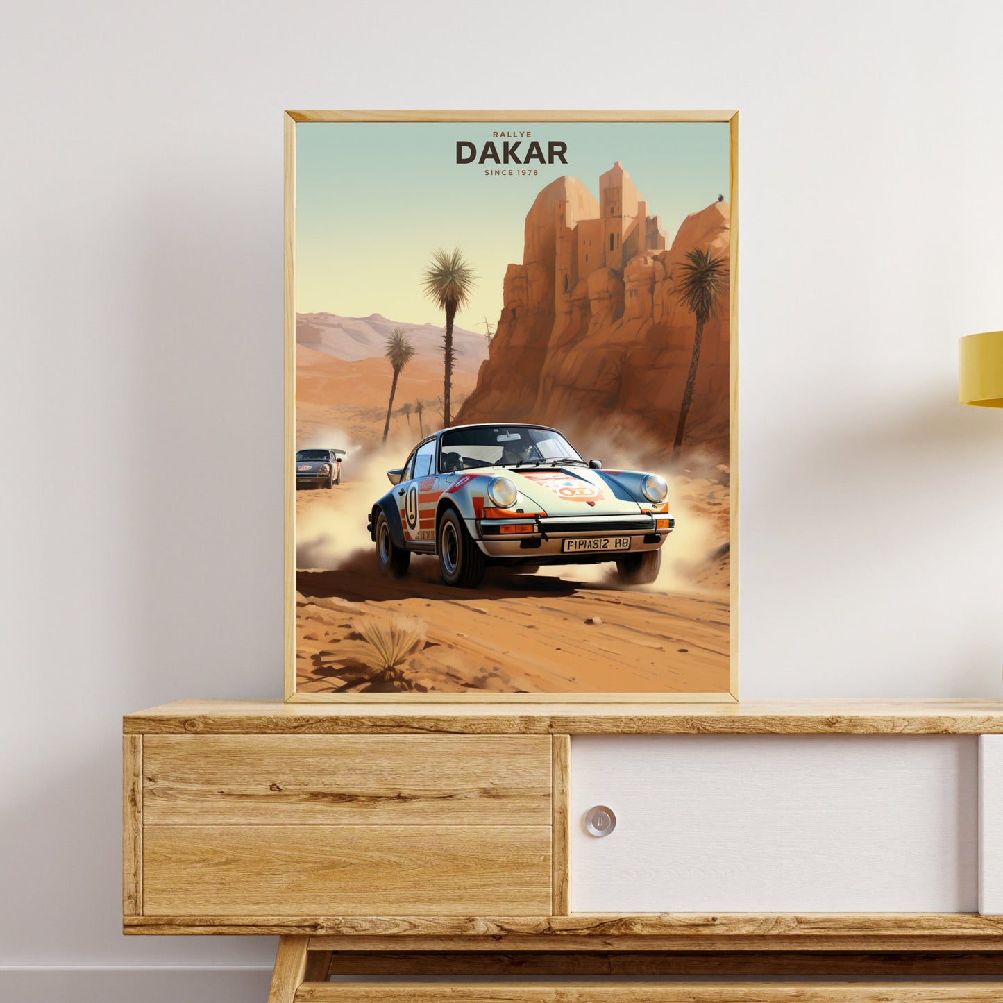 Affiche Rallye Dakar | Impression Rallye Dakar | Porsche 911