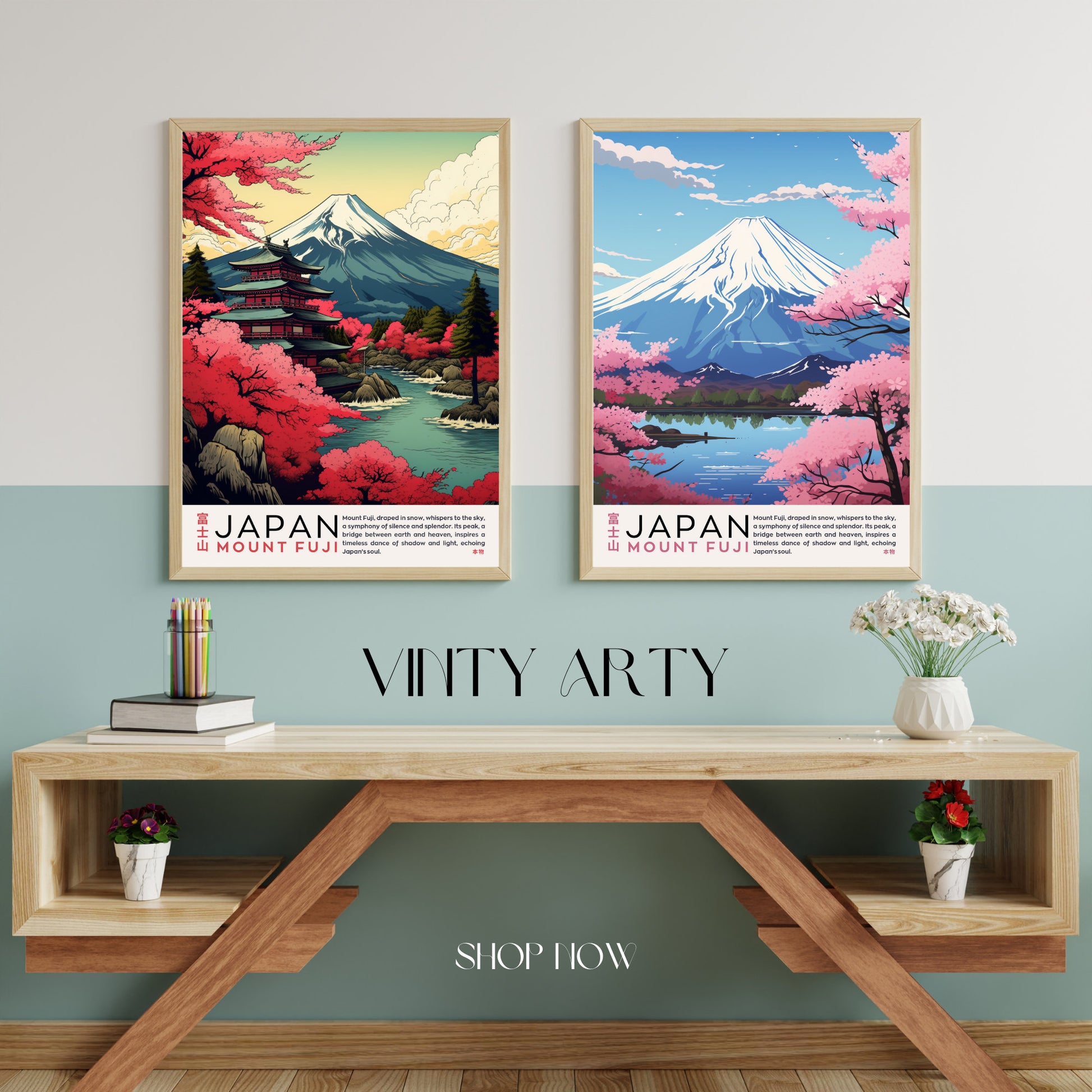 Affiche Mont Fuji | Affiche Japon | impression Japon | Impression Mont Fuji, Japon