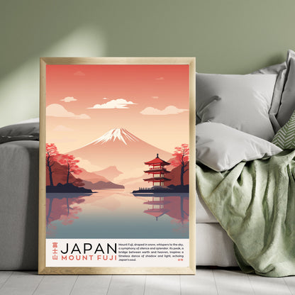 Affiche Mont Fuji | Affiche Japon | impression Japon | Impression Mont Fuji, Japon