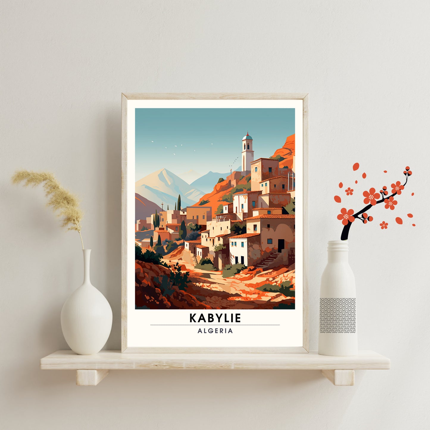 Impression Kabylie | Affiche Kabylie, Algérie | Village kabyle