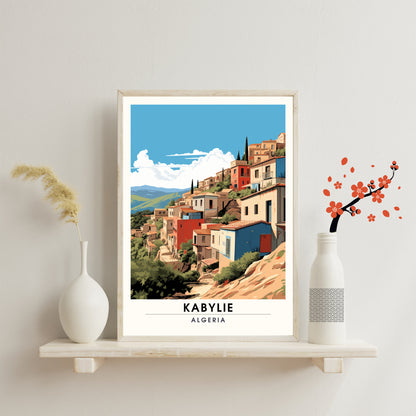 Impression Kabylie | Affiche Kabylie, Algérie | voyage dans un village kabyle