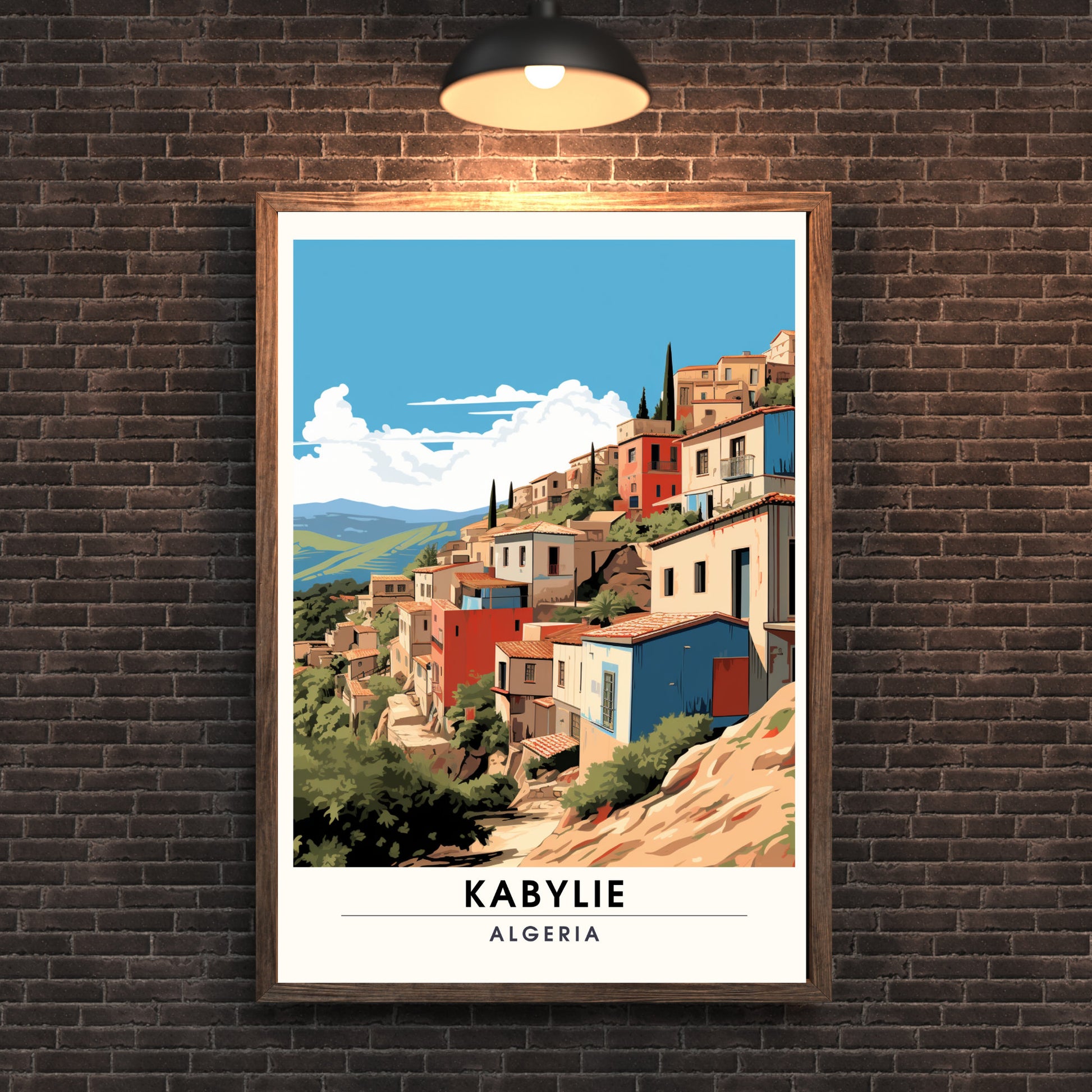 Impression Kabylie | Affiche Kabylie, Algérie | voyage dans un village kabyle