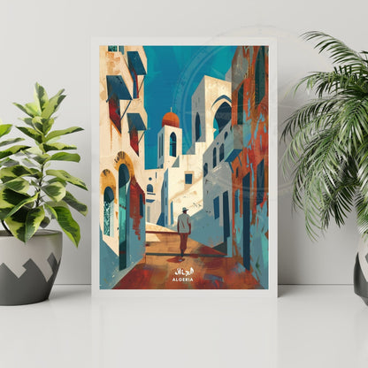 Affiche Algerie | Affiche de voyage Alger | Affiche Casbah d'Alger | Impression Algérie