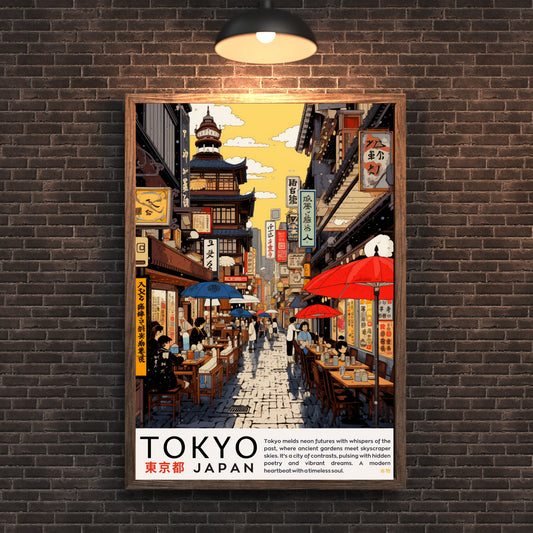 Affiche Tokyo | Impression Japon | Affiche Tokyo