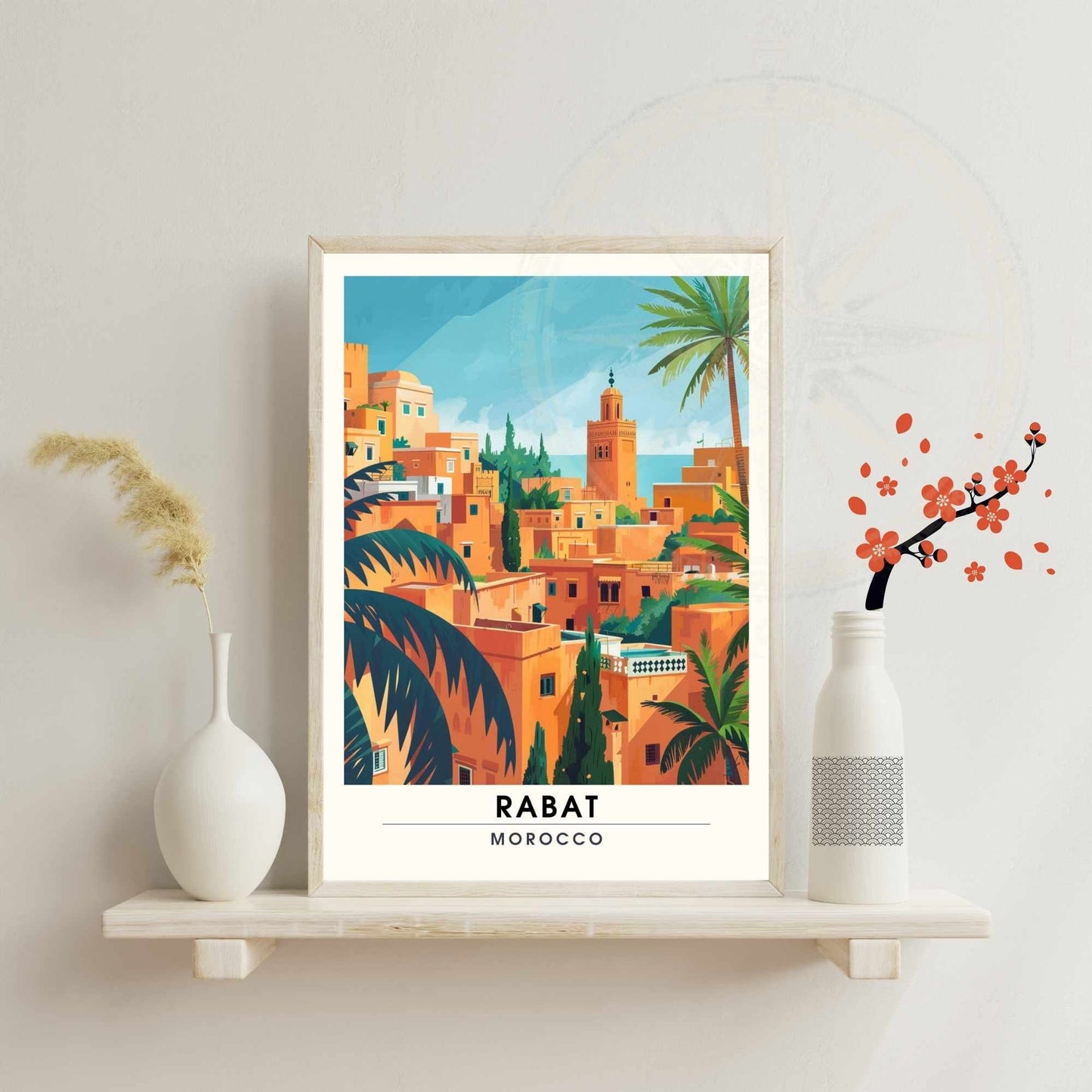 Affiche Rabat, Marco | Impression Rabat | Affiche de voyage Rabat