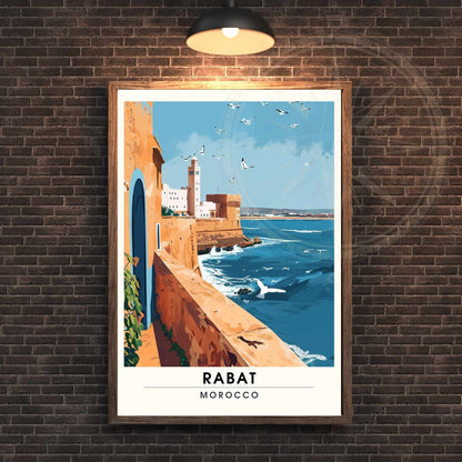 Affiche Rabat, Marco | Impression Rabat | Affiche de voyage Rabat