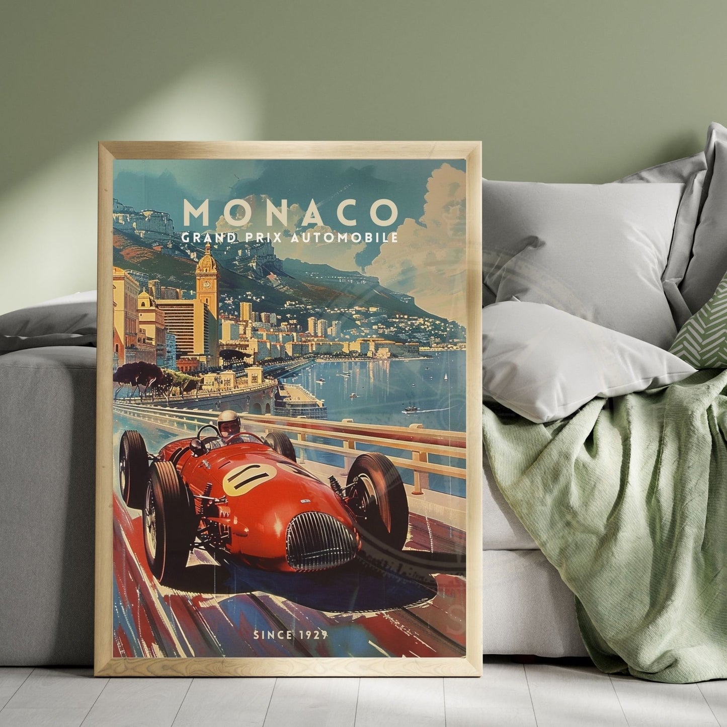 Impression Monaco Grand prix | Impression voiture vintage | Affiche Monaco | Affiche Grand prix Monaco