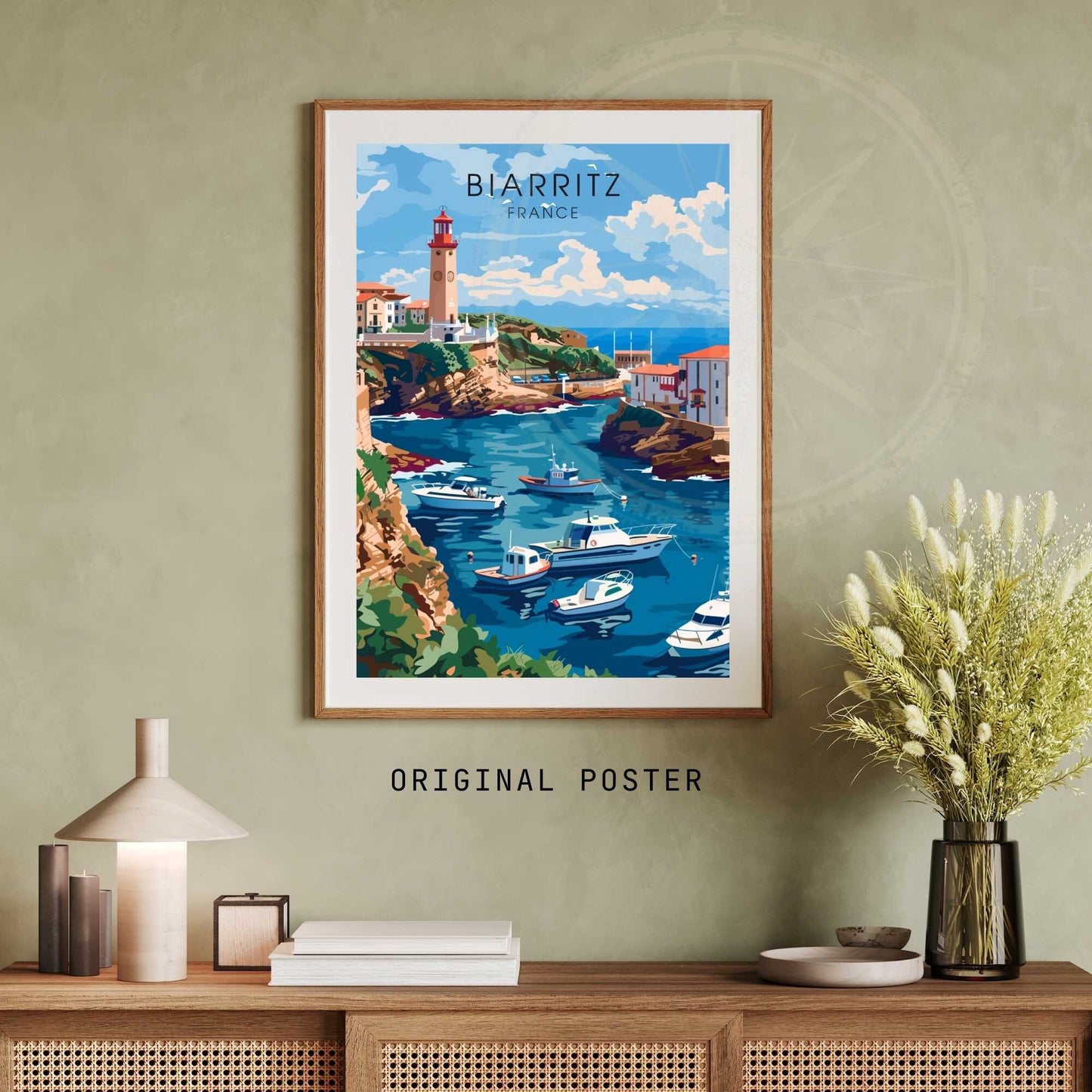 Affiche Biarritz - impression de voyage Biarritz, France