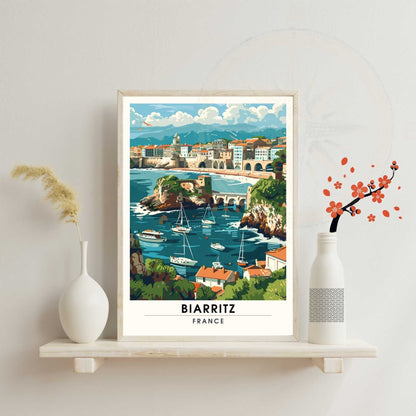 Affiche Biarritz - impression de voyage Biarritz, France