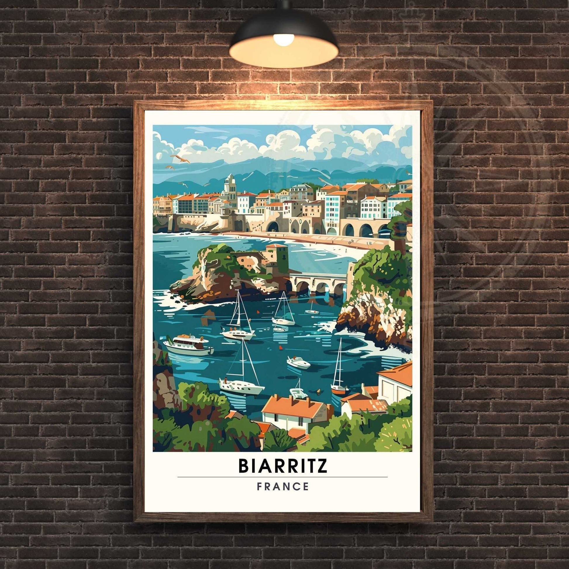 Affiche Biarritz - impression de voyage Biarritz, France