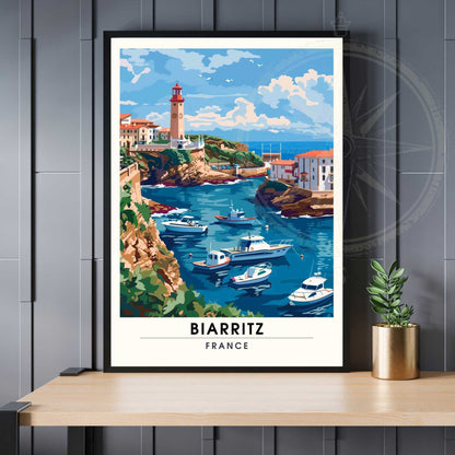 Affiche Biarritz - impression de voyage Biarritz, France