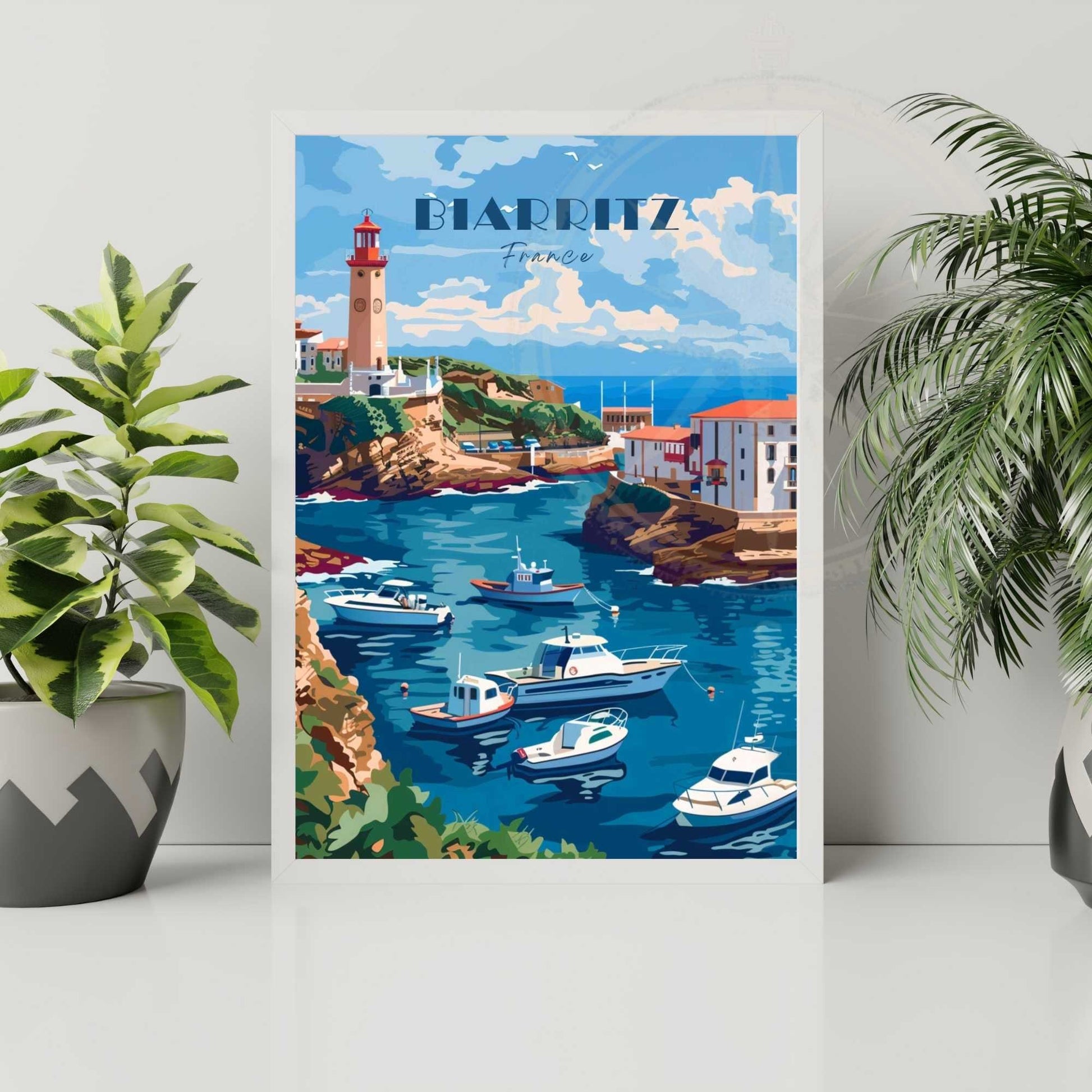 Affiche Biarritz - impression de voyage Biarritz, France