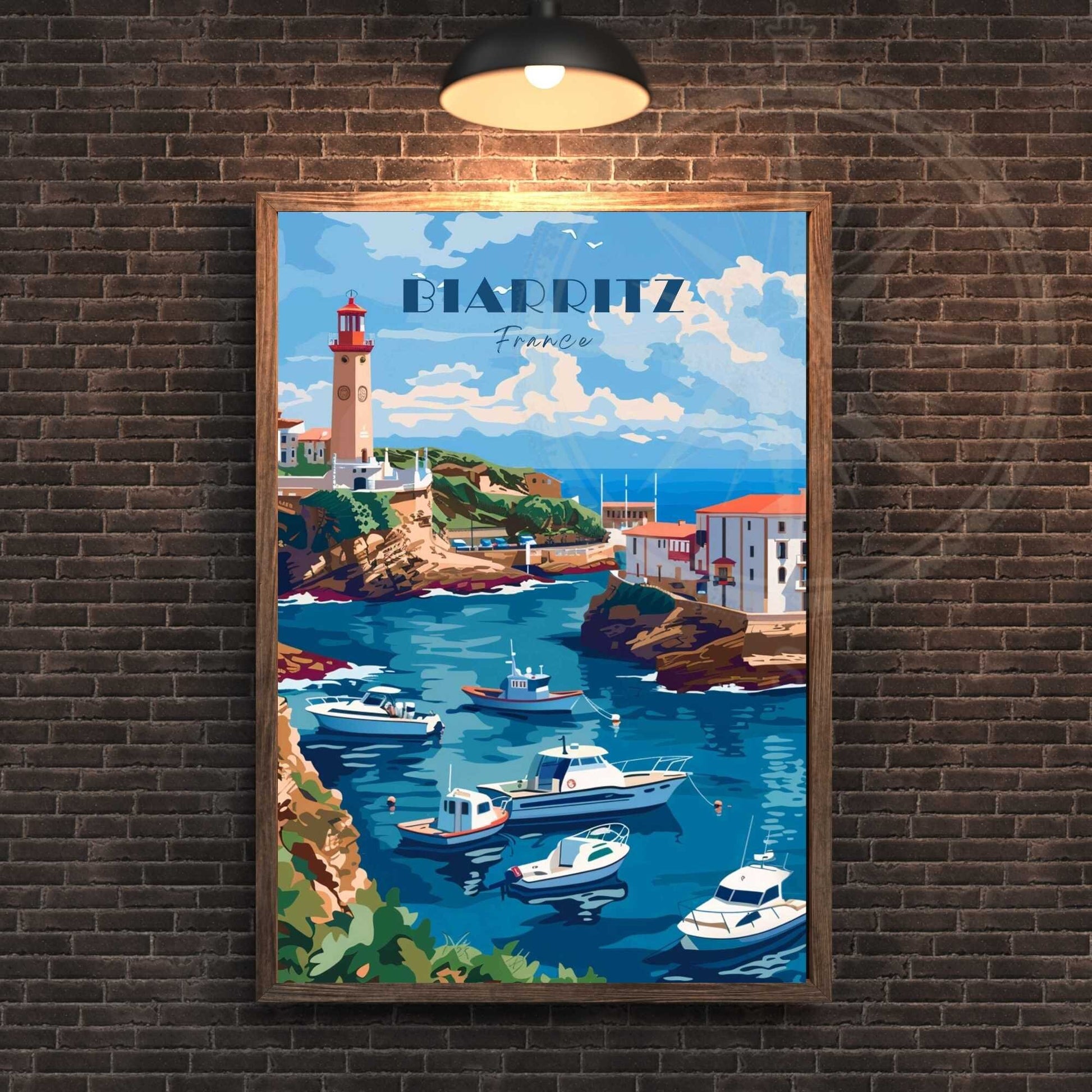 Affiche Biarritz - impression de voyage Biarritz, France