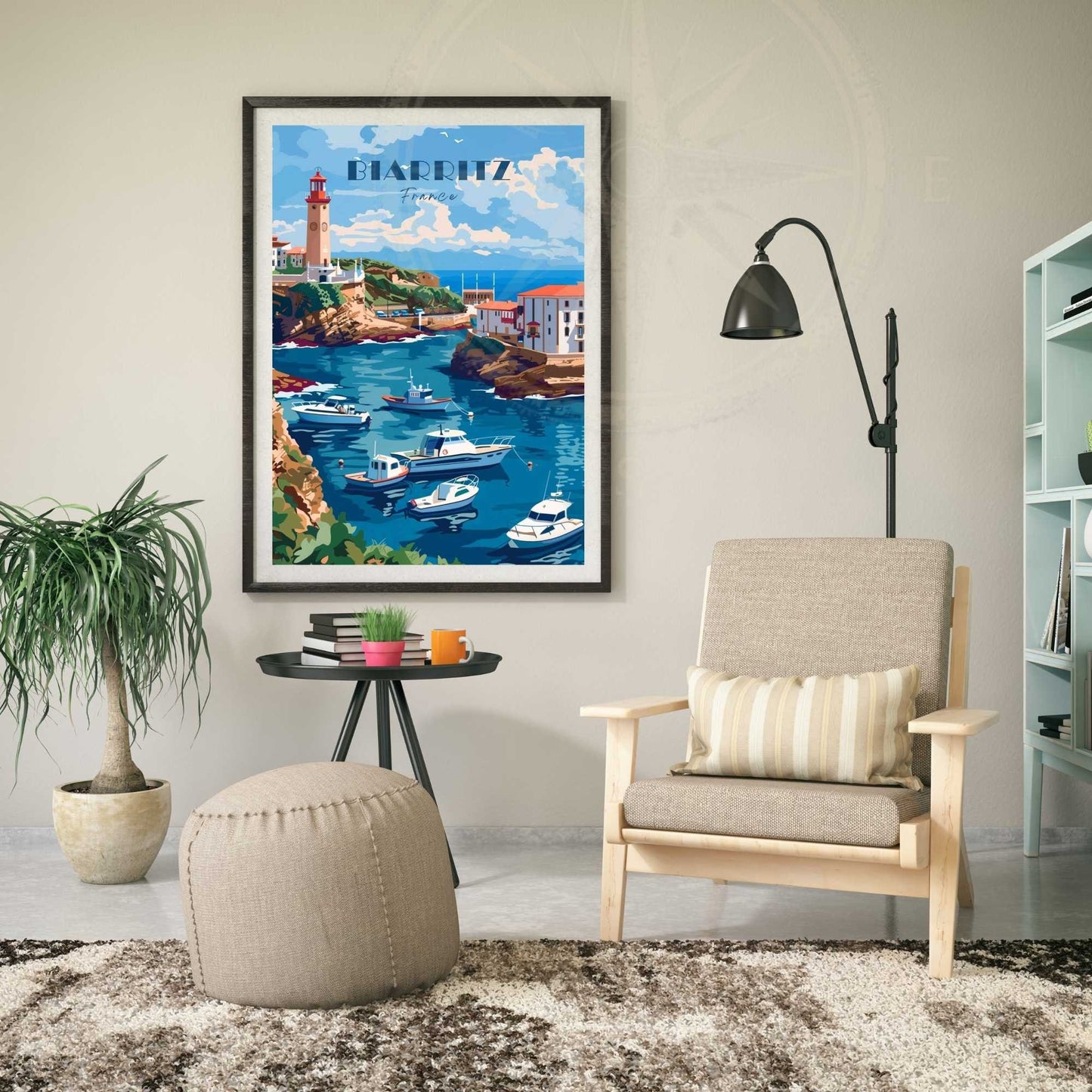 Affiche Biarritz - impression de voyage Biarritz, France