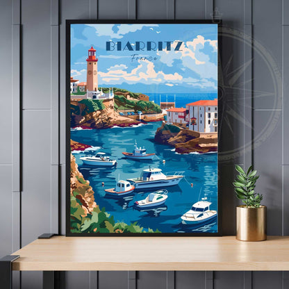 Affiche Biarritz - impression de voyage Biarritz, France