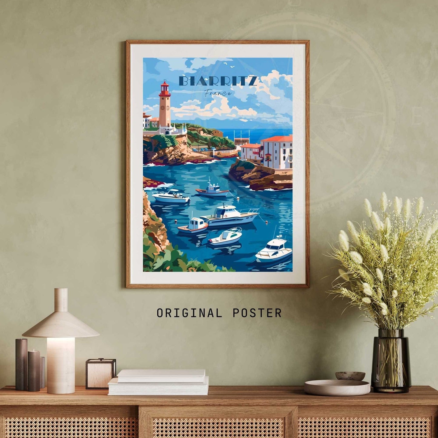 Affiche Biarritz - impression de voyage Biarritz, France