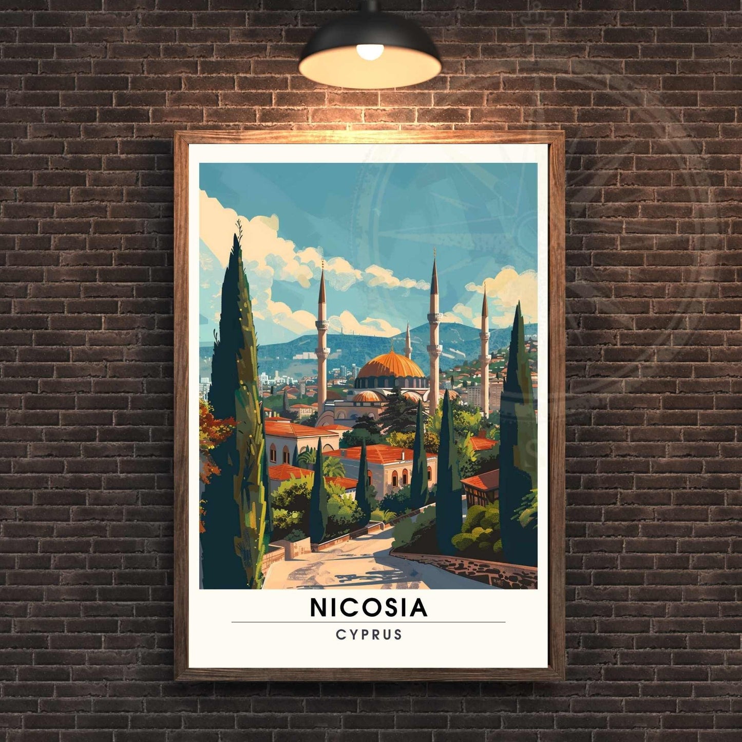 Affiche Nicosie - impression de voyage Nicosie, Chypre - MOSQUÉE SELIMIYE