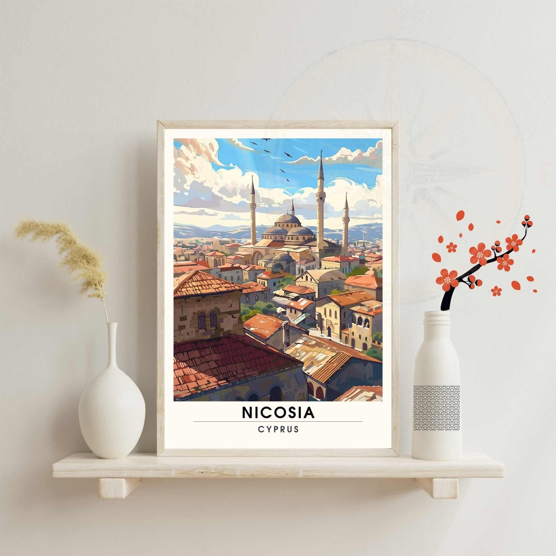 Affiche Nicosie - impression de voyage Nicosie, Chypre - MOSQUÉE SELIMIYE