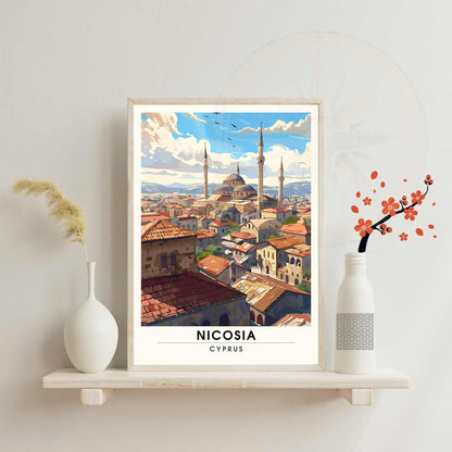 Affiche Nicosie - impression de voyage Nicosie, Chypre - MOSQUÉE SELIMIYE