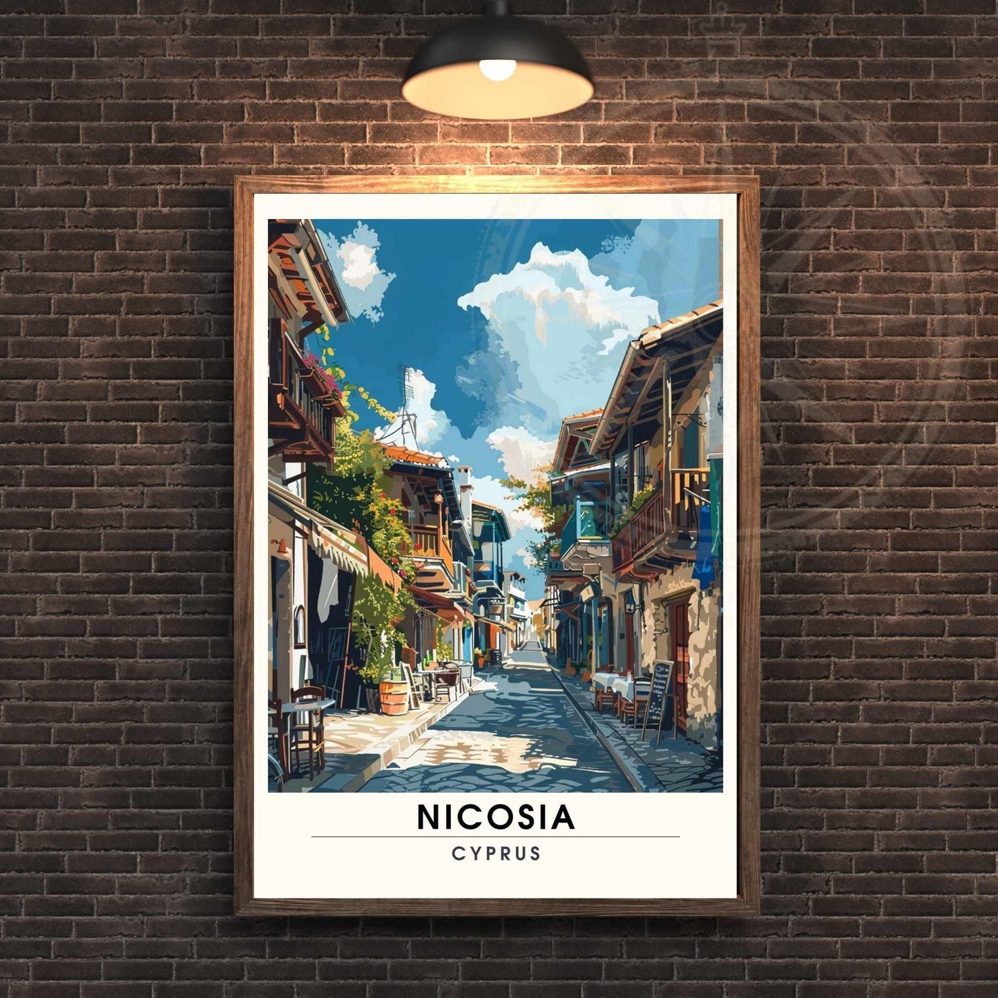 Affiche Nicosie - impression de voyage Nicosie, Chypre - Les rues de Nicosie