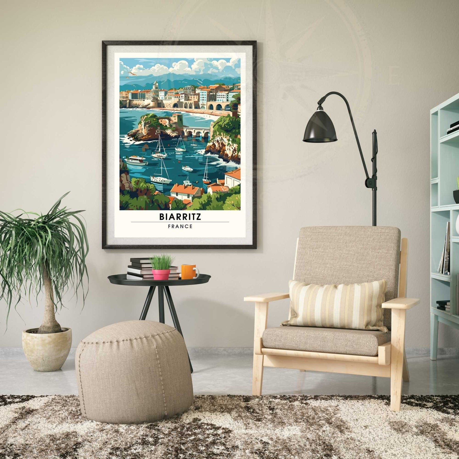 Affiche Biarritz - impression de voyage Biarritz, France