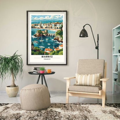 Affiche Biarritz - impression de voyage Biarritz, France