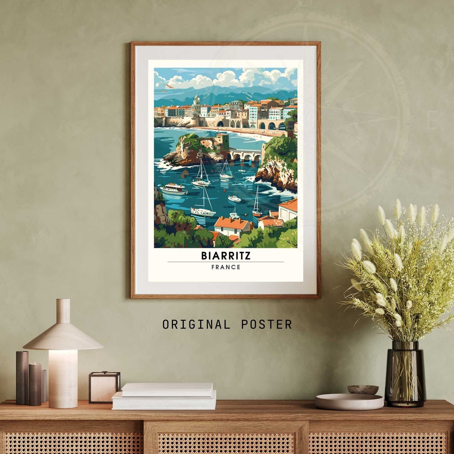 Affiche Biarritz - impression de voyage Biarritz, France