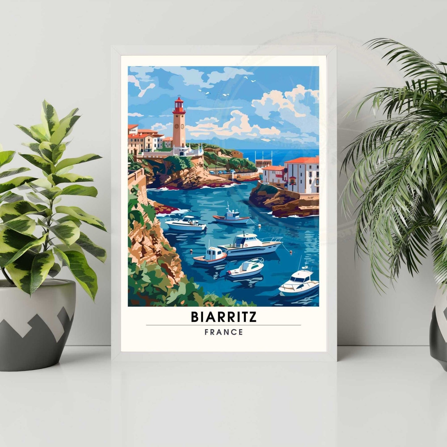 Affiche Biarritz - impression de voyage Biarritz, France