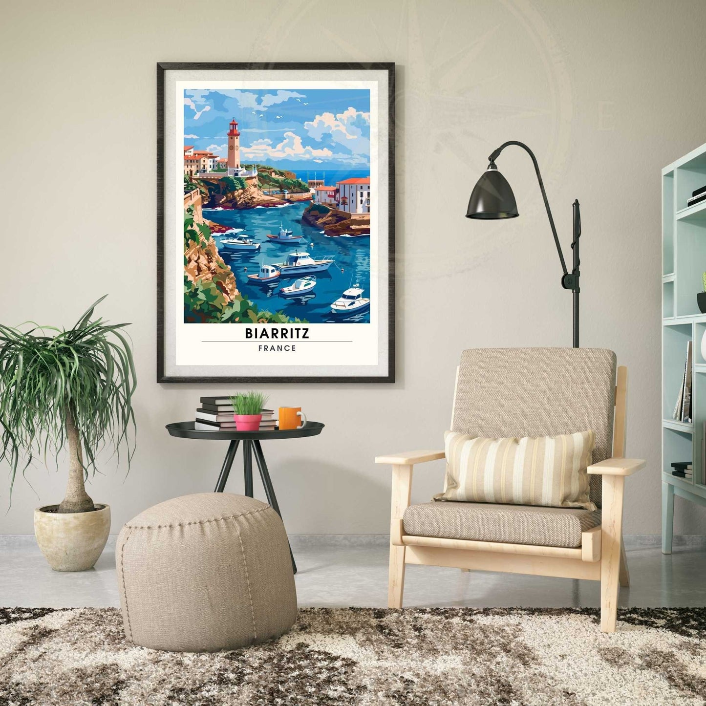 Affiche Biarritz - impression de voyage Biarritz, France