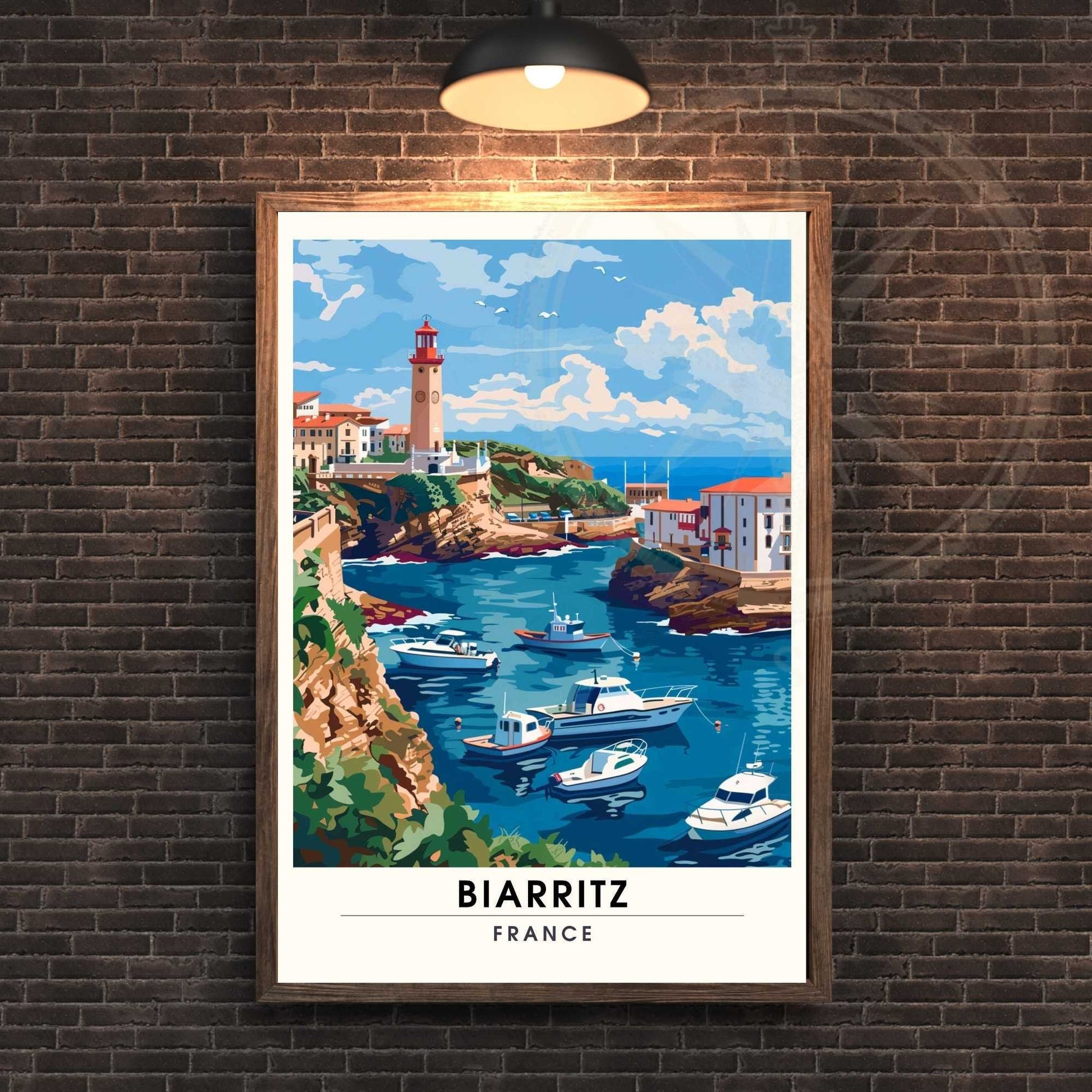 Affiche Biarritz - impression de voyage Biarritz, France