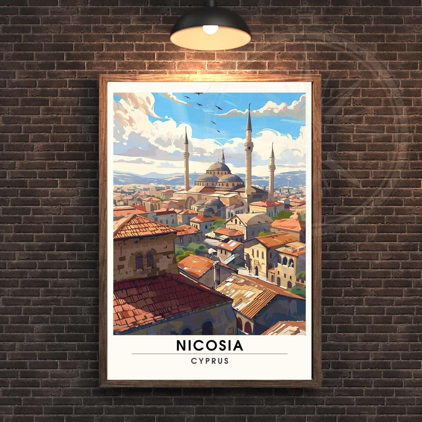 Affiche Nicosie - impression de voyage Nicosie, Chypre - MOSQUÉE SELIMIYE