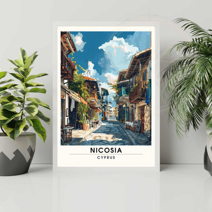 Affiche Nicosie - impression de voyage Nicosie, Chypre - Les rues de Nicosie